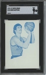1972 Topps #125 Bob Kaufman 9 card progressive proof.